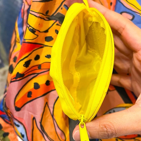 Farm Rio Banana Fruit Print Coin Pouch Tote Bag Multicolor OS NWT - Picture 8 of 9